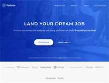 Tablet Screenshot of pathrise.com